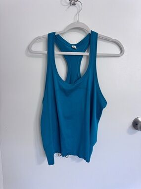lululemon athletica Teal Racerback Tank Top hip length